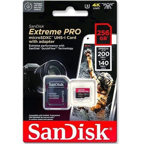 SanDisk 256GB Extreme PRO SDSQXCD-256G-GN6MA 