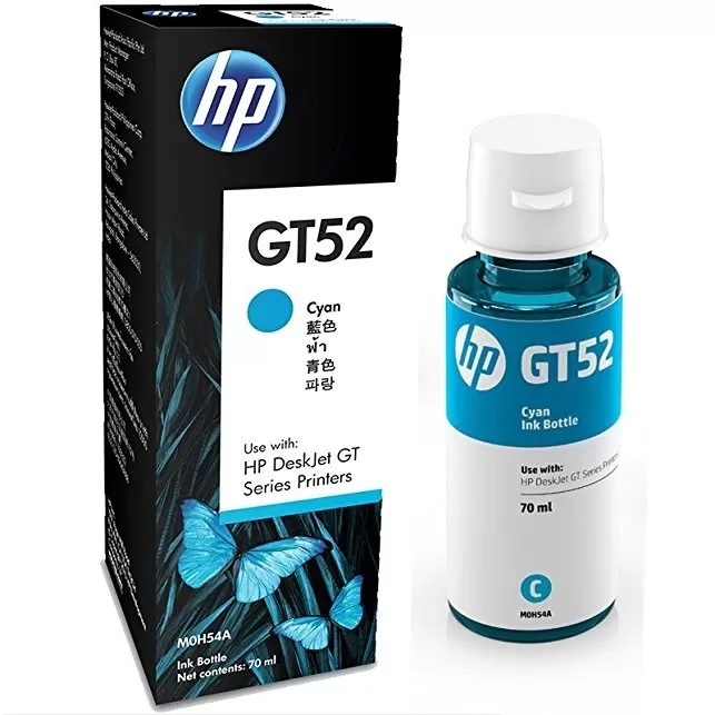SUP HP INK GT52 Original Ink Bottle Cyan M0H54AE 