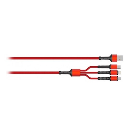 Moye Kabal connect 3 in 1 USB Data Cable Red 