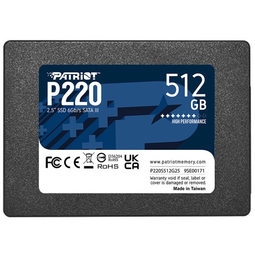 Patriot 512GB SSD P220S512G25 