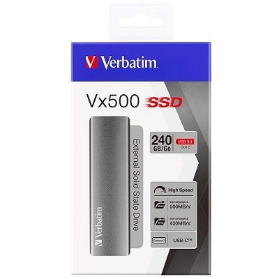 Verbatim 240GB SSD  USB 3.1 Gen 2 Vx500 