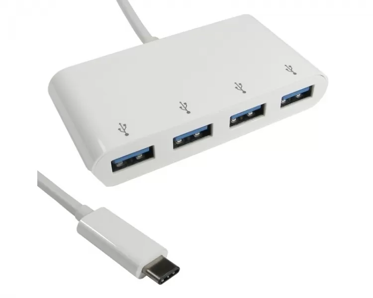 E-GREEN Hub USB 3.1 tip C 4 port bijeli 