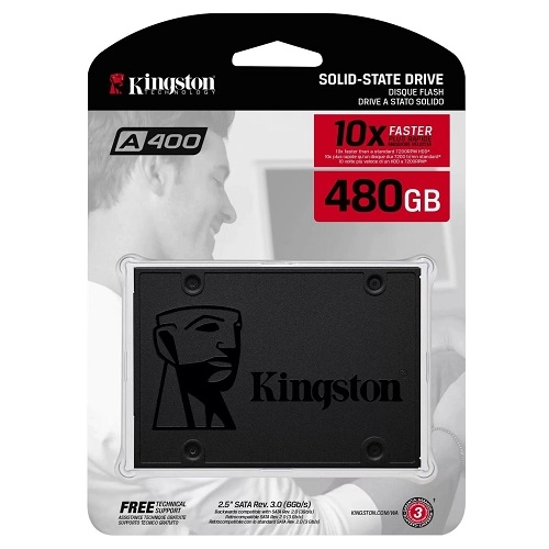 Kingston 480GB SSD A400 SA400S37/480G 