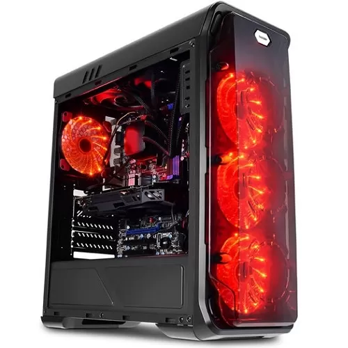 LC Power Gaming 988B - Red Typhoon LC-988B-ON 