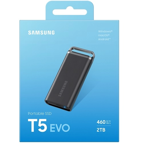 Samsung 2TB Portable SSD T5 EVO USB 3.2 MU-PH2T0S 