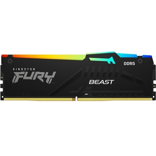 Kingston 8GB DDR5 5200MHz Fury Beast RGB black 