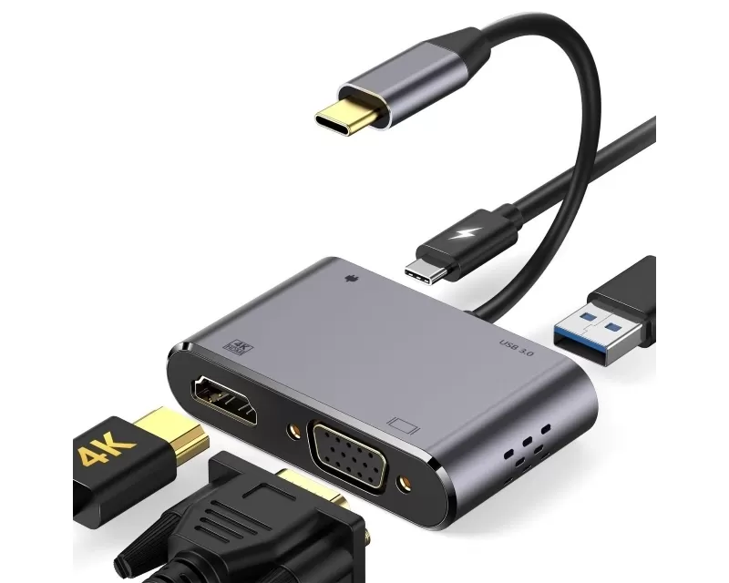 E-GREEN USB 3.1 Tip C - HDMI/VGA 