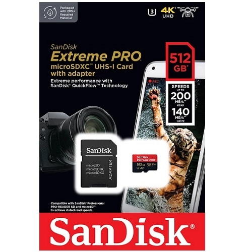 SanDisk 512GB Extreme PRO SDSQXCD-512G-GN6MA 