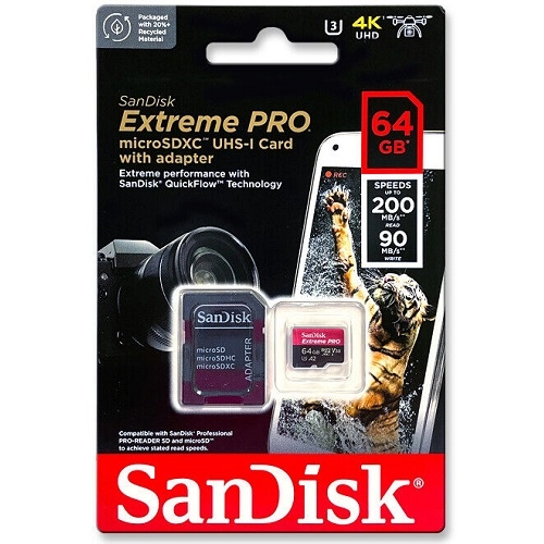 SanDisk 64GB Extreme PRO SDSQXCU-064G-GN6MA 